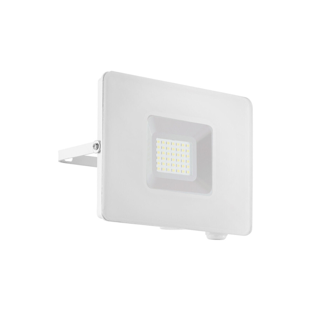 IP65 Outdoor Wall Flood Light White Adjustable 30W Built In LED Porch Lamp