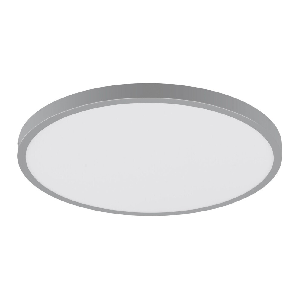 Wall / Ceiling Light Silver 400mm Round Surface Mounted 25W LED 4000K