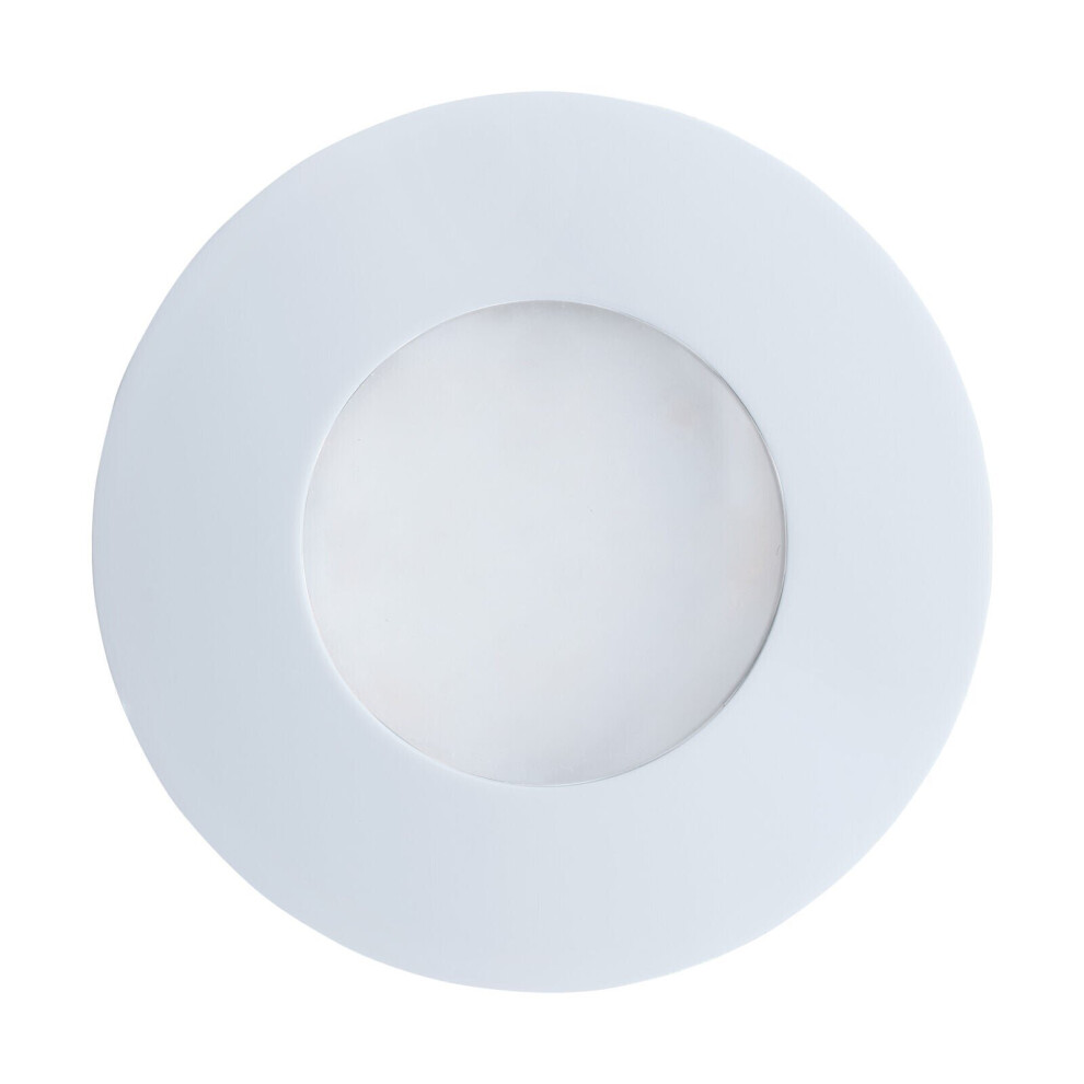 Loops Ip65 Recessed Outdoor Wall Light White Cast Aluminium 1 X 5W Gu10 Bulb