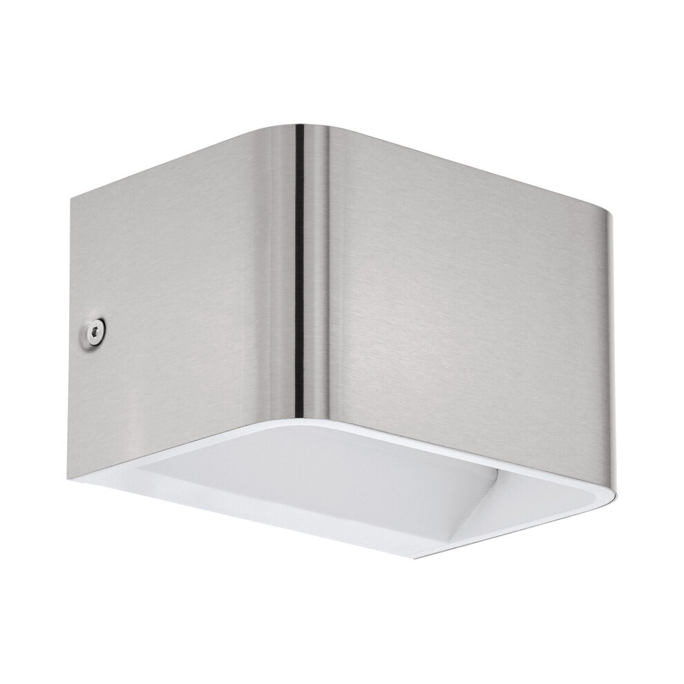 Loops Wall Colour Satin Nickel Front Cover Box Structure Bulb Led 6W Included Light