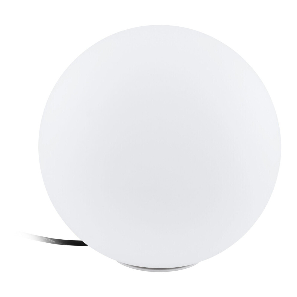 Loops Ip65 Outdoor Garden Ball Plastic 1 X 40W E27 Bulb 300Mm Globe Light/White