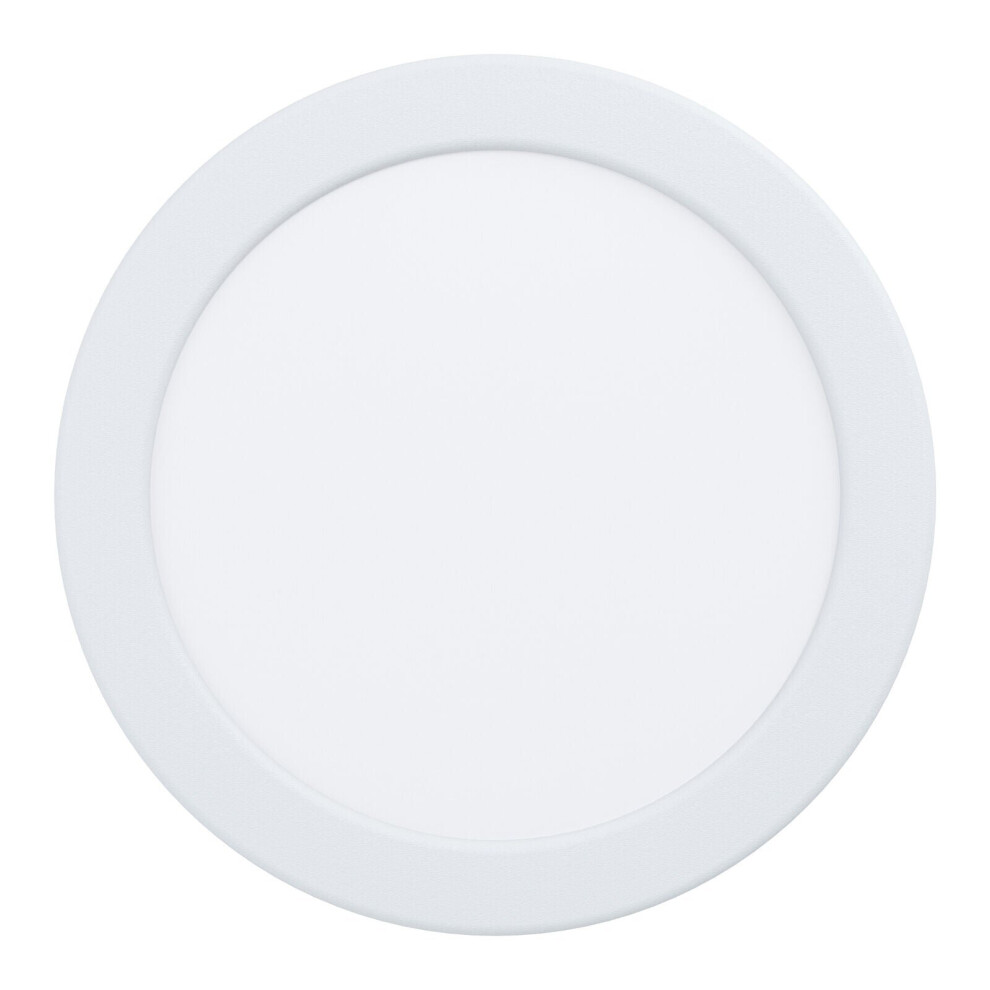 Loops Wall / Ceiling Flush Downlight 166Mm White Round Spotlight 10.5W 3000K Led