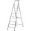 Loops 1.9m MAX STABILITY Platform Step Ladders - 8 Tread Anti-Slip Aluminium DIY Steps 1