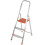 Loops 0.6m Lightweight Aluminium Platform Step Ladders 3 Tread Anti Slip DIY Steps 1