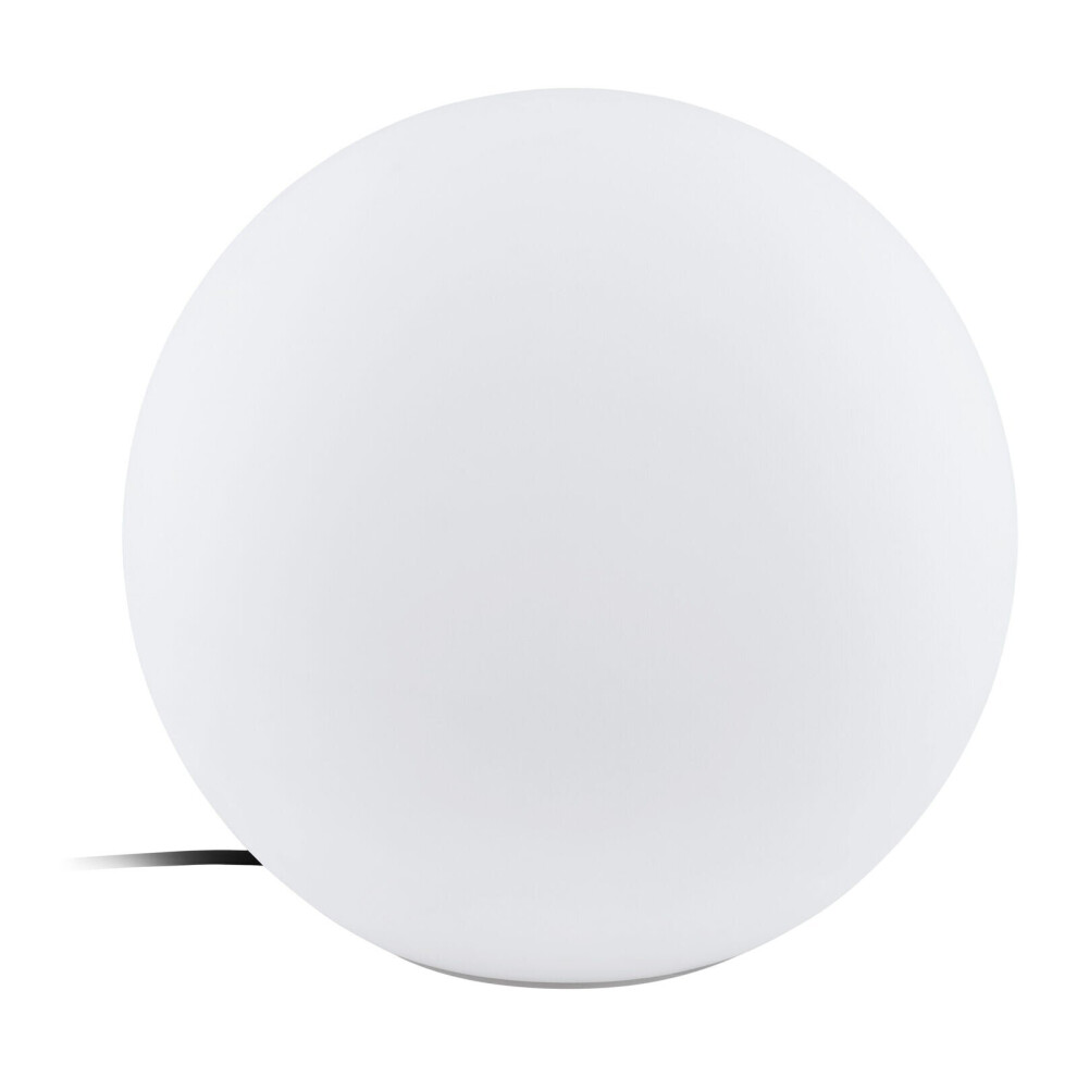 Loops Ip65 Outdoor Garden Ball Plastic 1 X 40W E27 Bulb 390Mm Globe Light/White