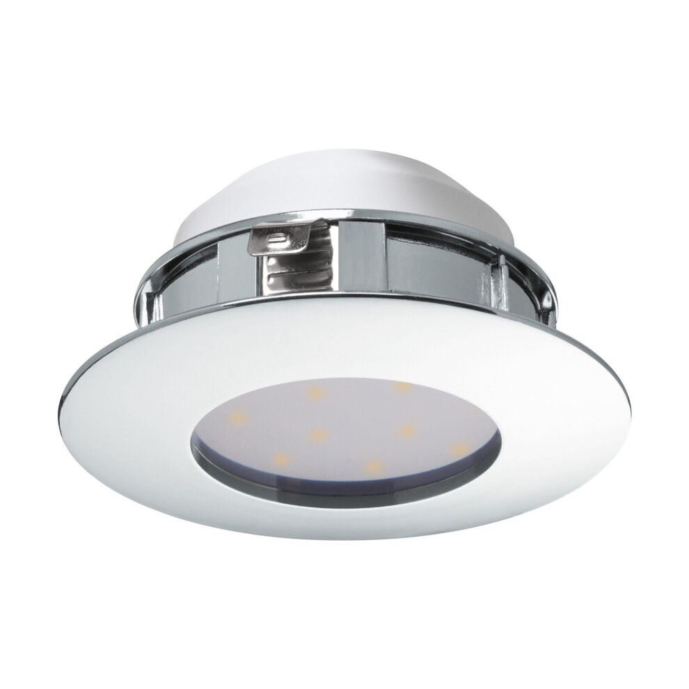 Loops Wall / Ceiling Flush Downlight Chrome Round Recess Spotlight 6W Built In Led