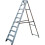 Loops 2.2m Aluminium Swingback Step Ladders 10 Tread Professional Lightweight Steps 1