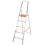 Loops 1.1m Lightweight Aluminium Platform Step Ladders 5 Tread Anti Slip DIY Steps 1