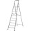 Loops 2.4m MAX STABILITY Platform Step Ladders 10 Tread Anti Slip Aluminium DIY Steps 1
