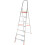 Loops 1.5m Lightweight Aluminium Platform Step Ladders 7 Tread Anti Slip DIY Steps 1