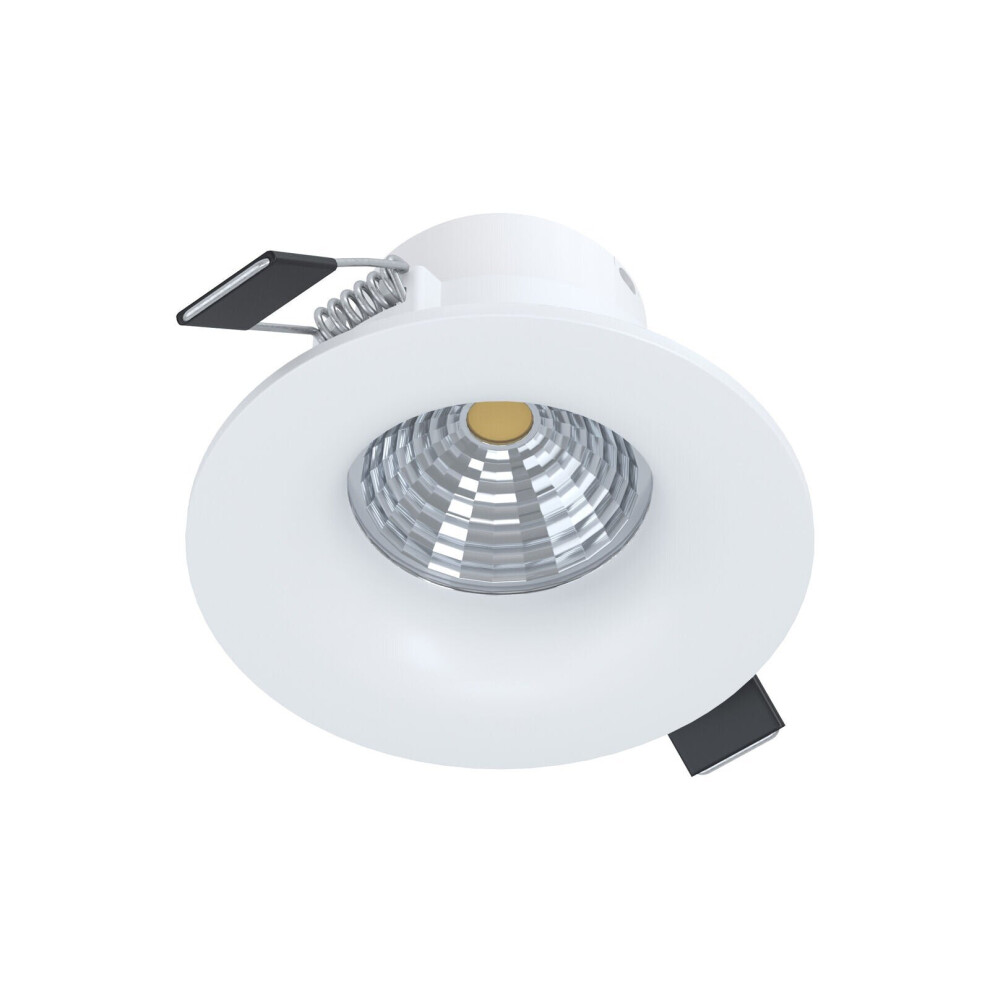 Loops Wall & Ceiling Flush Downlight Recessed Spotlight 6W Built In Led White