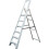 Loops 1.3m Aluminium Platform Step Ladders 6 Tread 2.9m Work Height HEAVY DUTY Steps 1