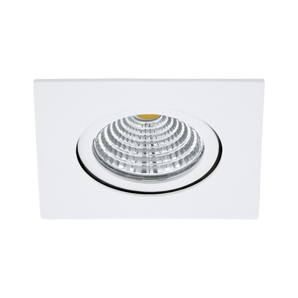 Loops Wall & Ceiling Flush Downlight Recess Spotlight 6W Built In Led White