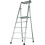 Loops 1.2m MAX STABILITY Platform Step Ladders 5 Tread Anti Slip Aluminium DIY Steps 1