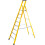 Loops 1.9m FIBREGLASS Platform Step Ladders 8 Tread Professional Lightweight Steps 1