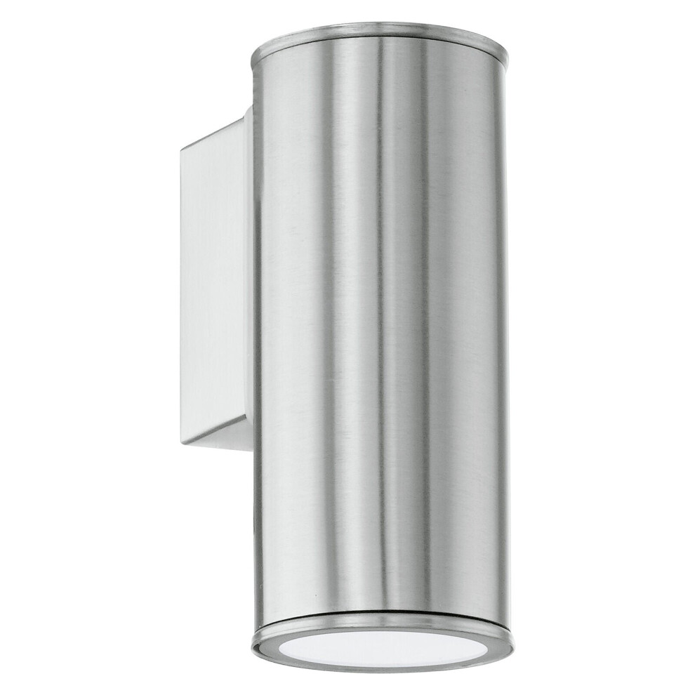 Loops Ip44 Outdoor Wall Stainless Steel 1 X 3W Gu10 Bulb Porch Down Lamp Light