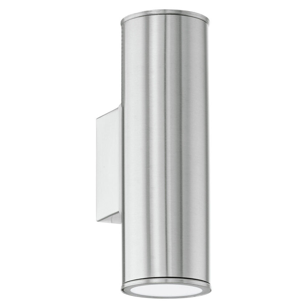 Loops Ip44 Outdoor Wall Stainless Steel 1X 3W Gu10 Bulb Porch Up & Down Lamp Light