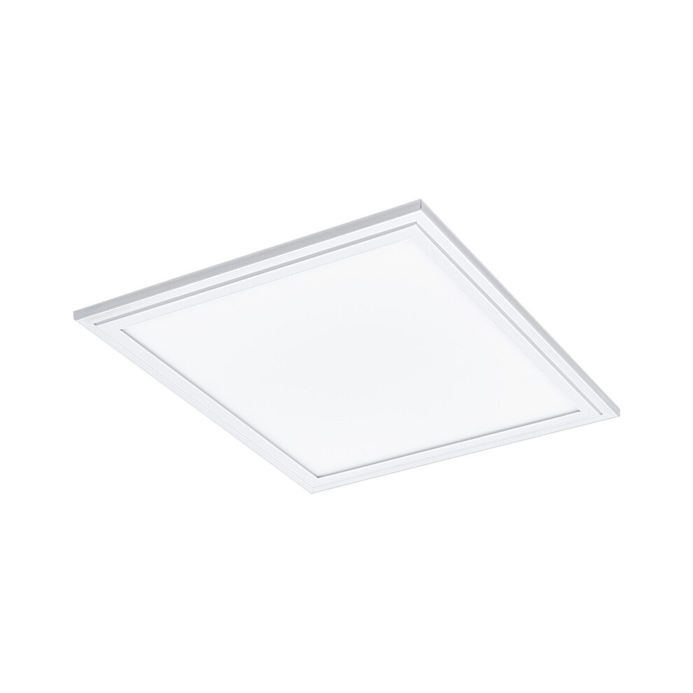Loops Flush Ceiling Panel Sqaure Tile 16W Built In Led 4000K Light/White
