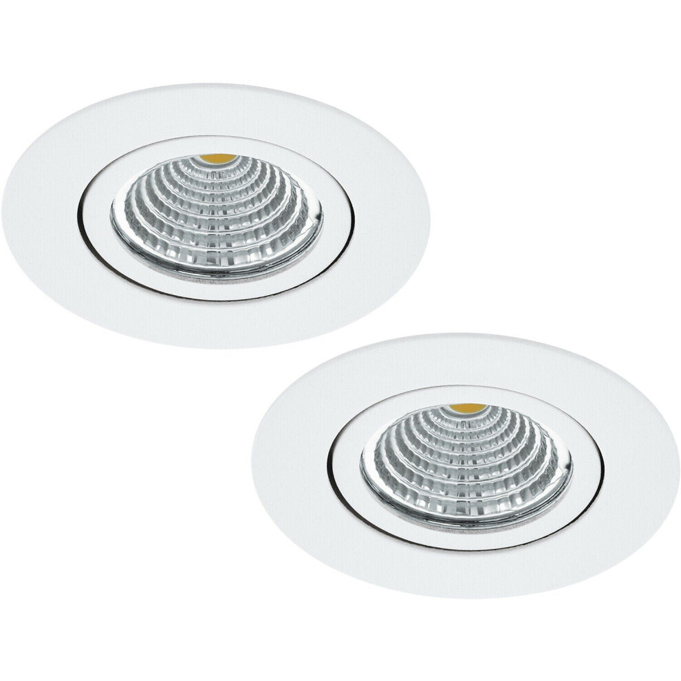 2 PACK Wall / Ceiling Flush Downlight White Recess Spotlight 6W LED