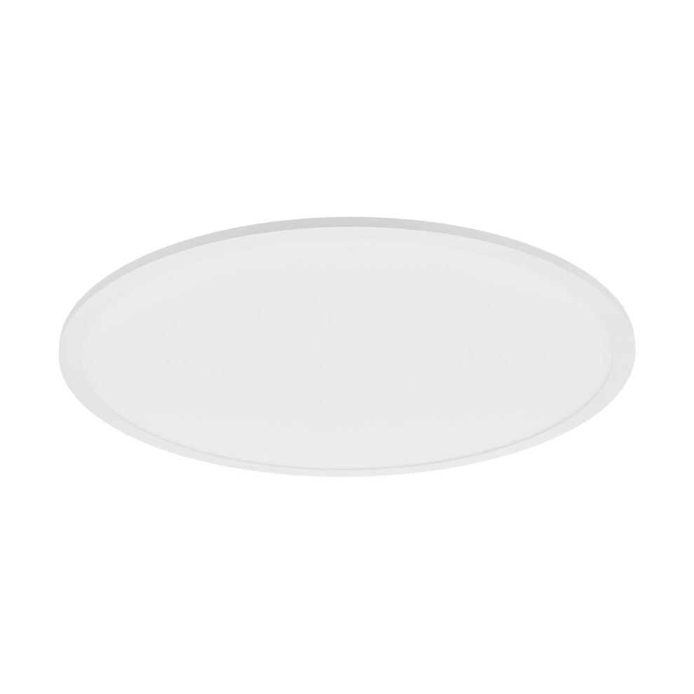Loops 600Mm Modern Sleek Ceiling Light White Slim Round Low Profile 36W Led 4000K