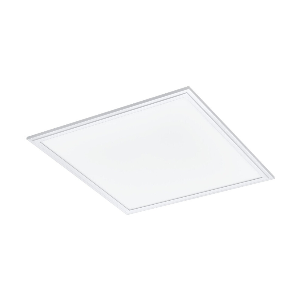 Wall / Ceiling Light White 450mm Slim Square Panel 21W Built in LED 4000K