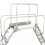 Loops 8 Tread Industrial Bridging Steps & Handle Crossover Ladder 1.2m x 0.5m Platform 1