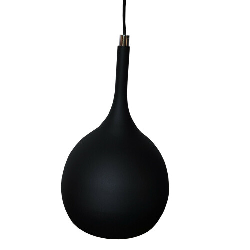 Loops Hanging Ceiling Pendant Light Matt Black & Copper Kitchen Lamp Built in LED