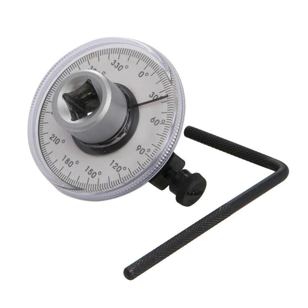 1/2" Drive Angular Torque Gauge Angle Locking Arm Dial Chrome Vanadium Steel