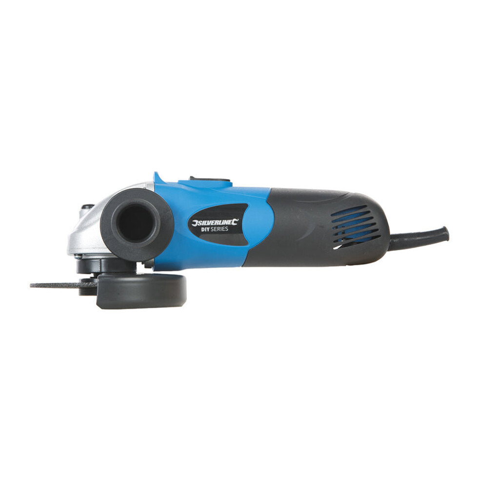 Powerful 650W Mini Angle Grinder 115mm Cutting Discs Adjustable Handle & Guard