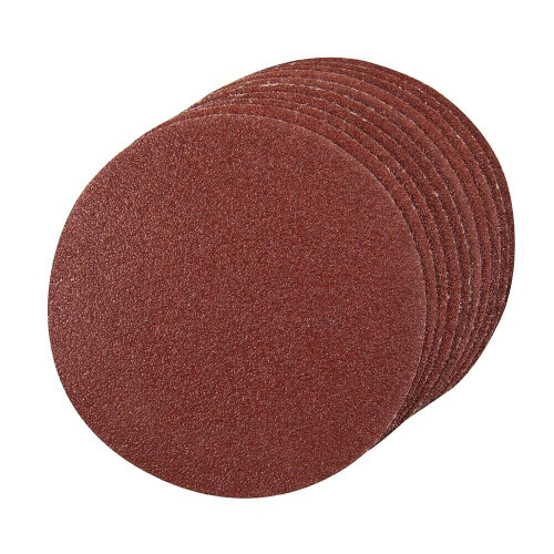 Loops 10 PACK 125mm MIXED Grits Aluminium Oxide Round Sanding Sheet Discs Hook Loop