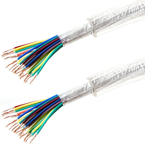 Loops 5m Scart Cable 20 Way Core Shielded Face Wall Plates