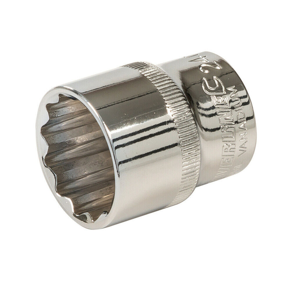 PRO 24mm Socket Driver 12 Point 1/2" Ratchet Spanner Bit Steel Square Drive Tool