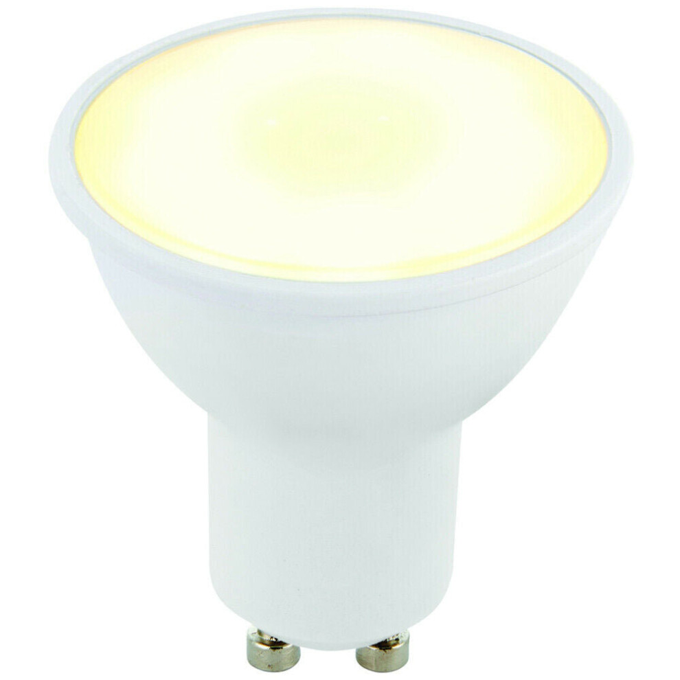 Loops 6W Led Gu10 Bulb Frosted Warm 3000K 460 Lumen Outdoor & Bathroom Light/White