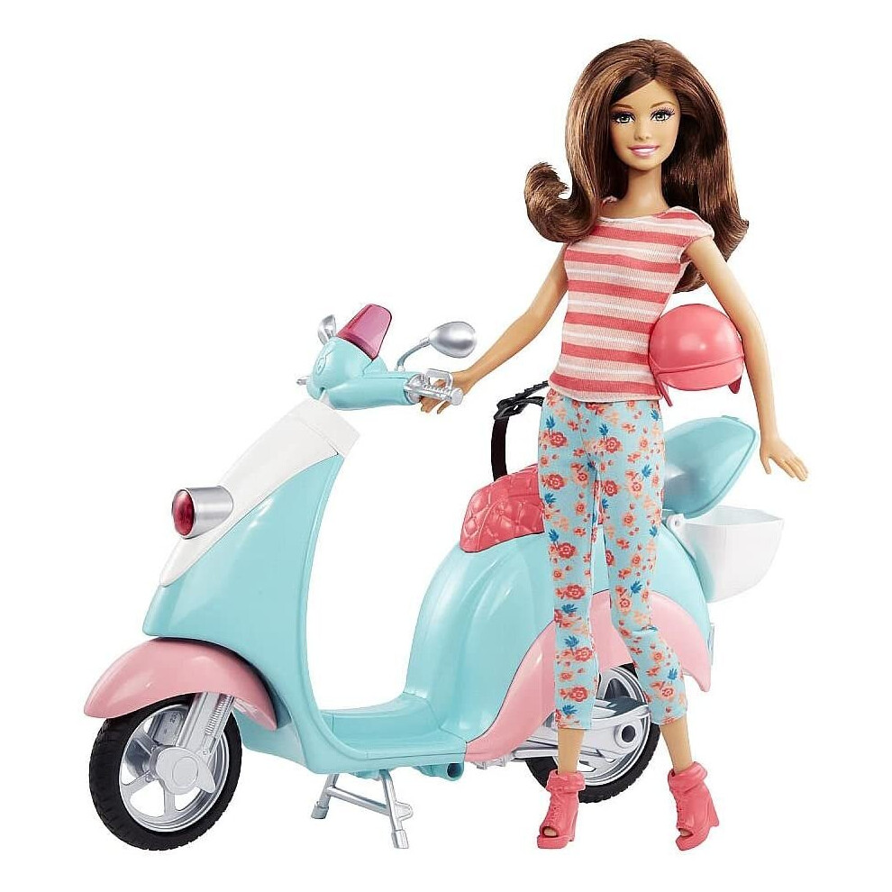 Disney Mattel Barbie Glam Scooter With Teresa Doll