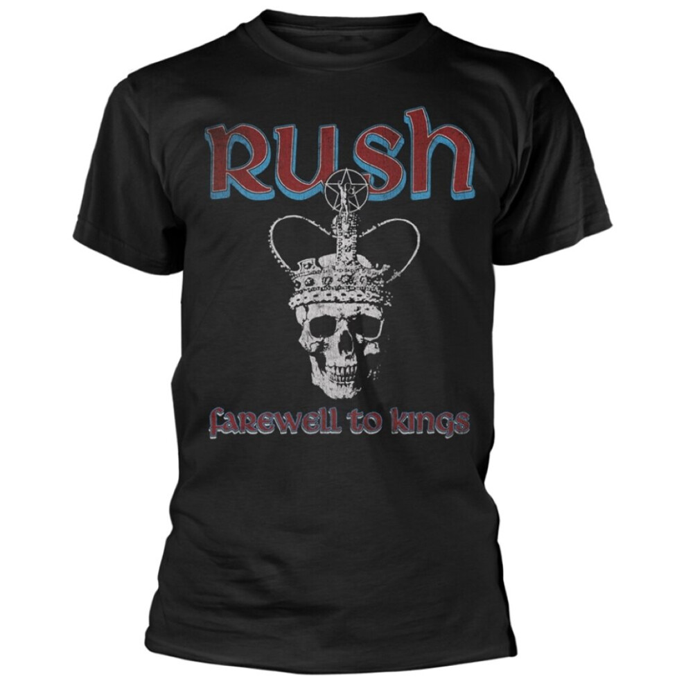 Rush 'Farewell To Kings' (Black) T-Shirt (Large)