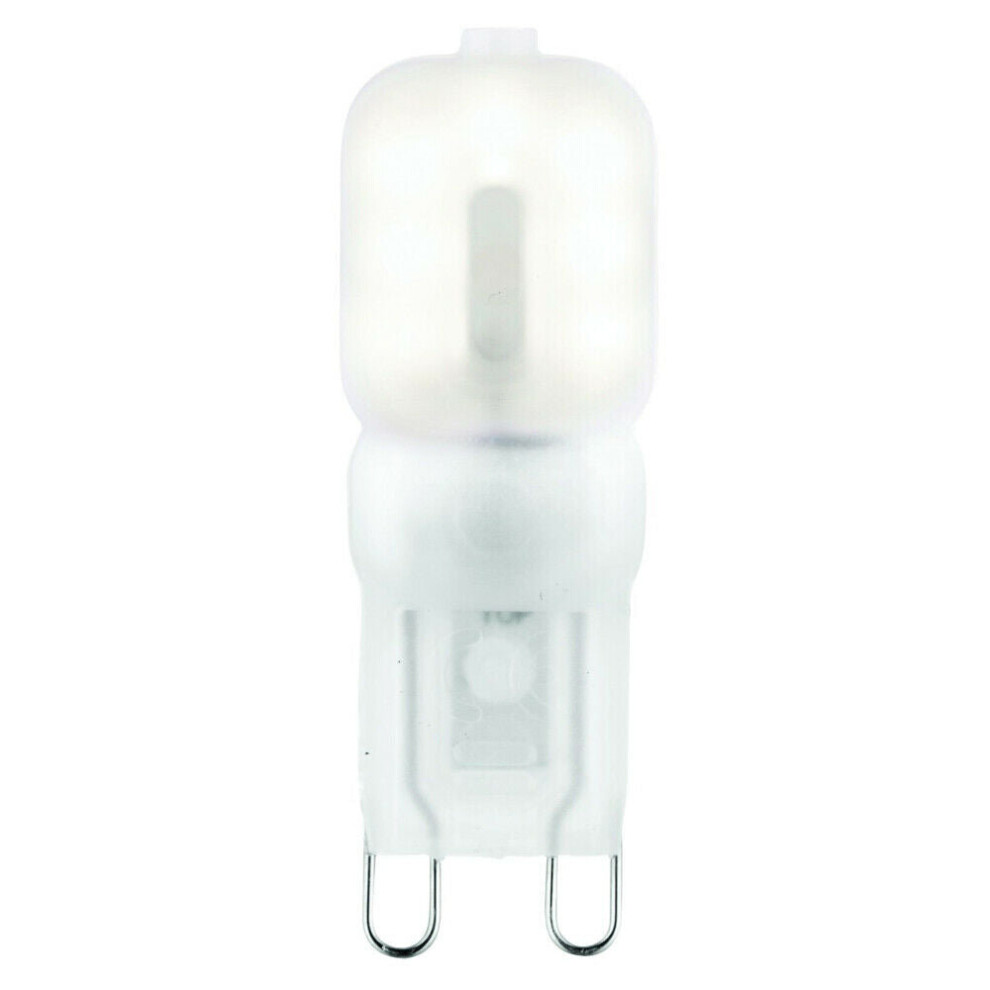 2.5W LED G9 Light Bulb Frosted Cool White 4000K 200 Lumen Mini Small Indoor Lamp