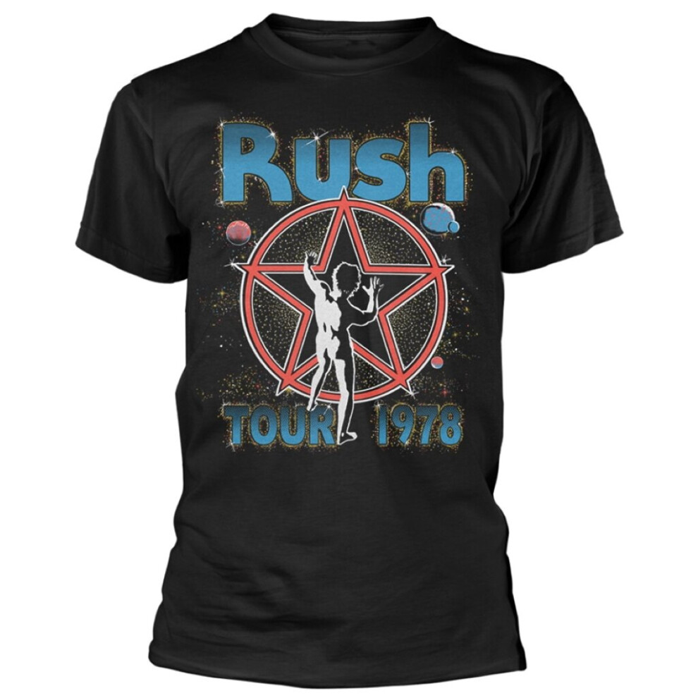 Rush 'Vortex' (Black) T-Shirt (Large)