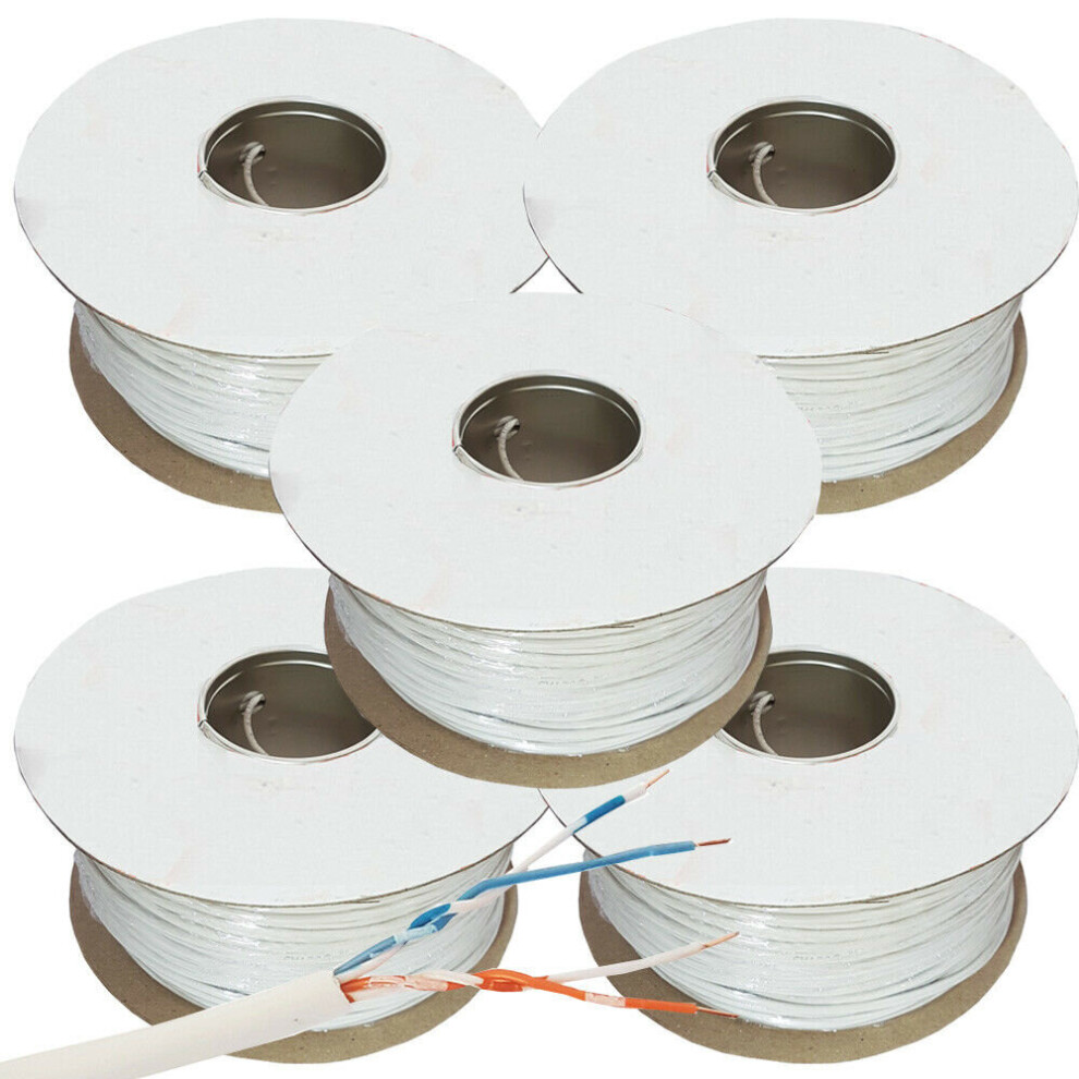 Loops 1000M Bt Telephone Copper Cable Extension 2 Pair 4 Core Wire Telecom Line Reel