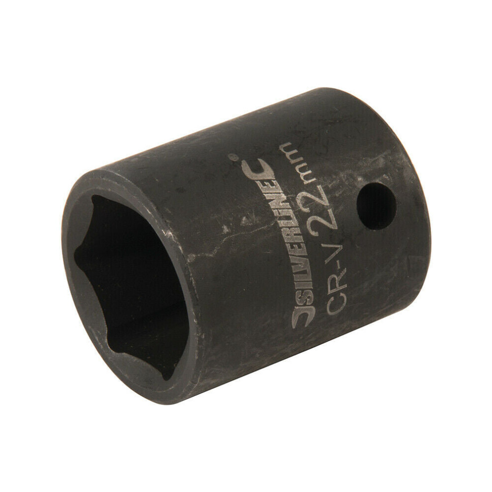 22mm IMPACT Driver Socket 6 Point 1/2" Ratchet Spanner Bit Steel Square Drive Tool