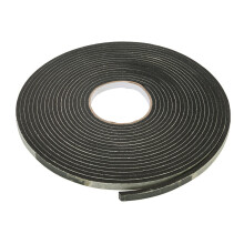 10.5m BLACK Self Adhesive EVA Foam Sticky Strip Tape Seals 3-8mm Door Window Gap