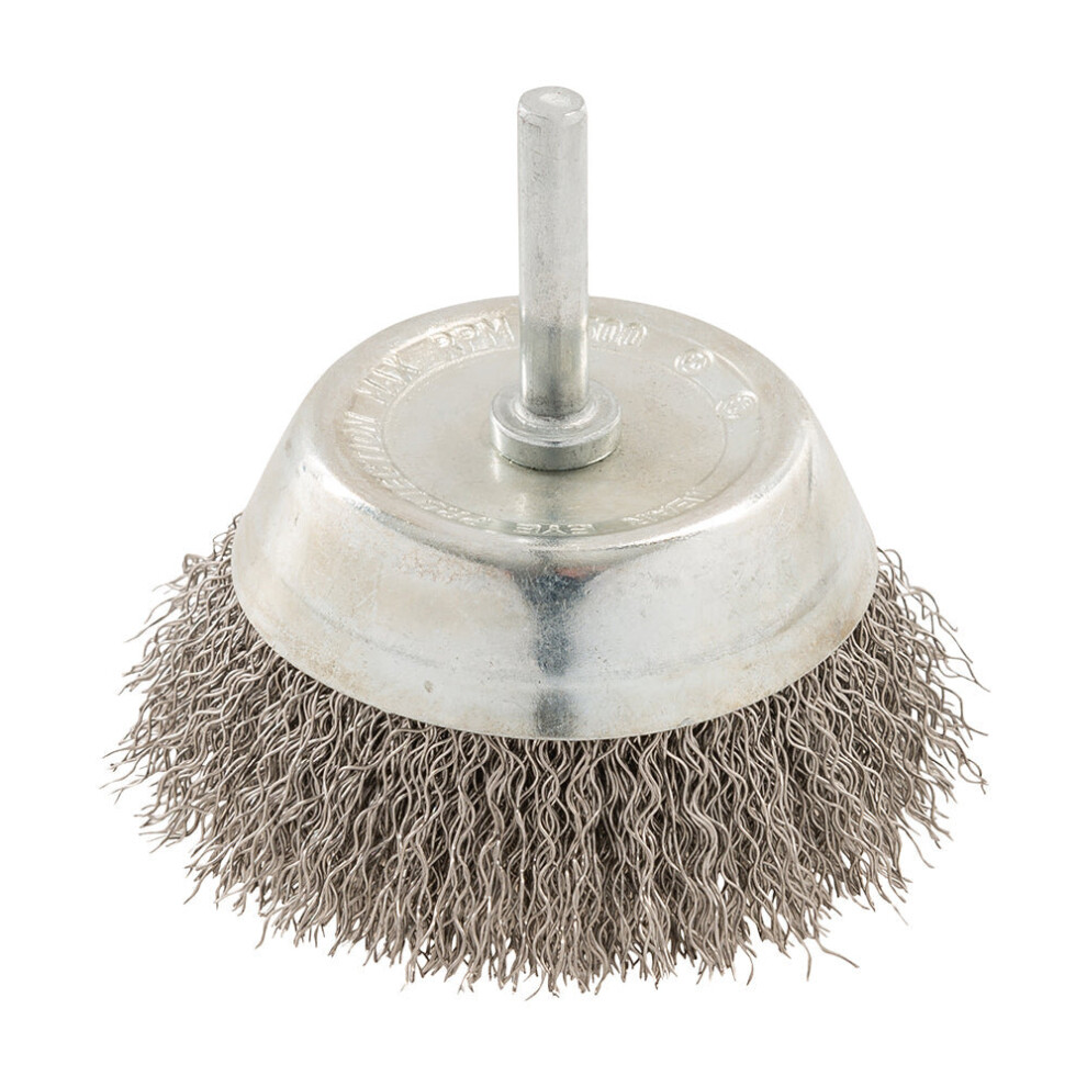75mm Rotary Stainless Steel Wire Cup Brush 6mm Power Drill Shank Chuck Metal