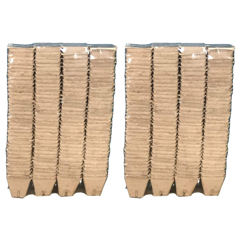 Selections 288 X 5Cm Eco Square Fibre Biodegradable And Compostable Plant Pots