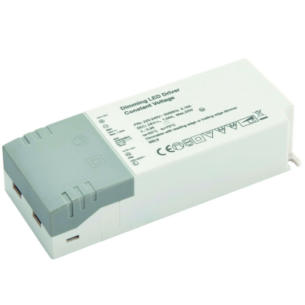 Loops 24V Dc 25W Dimmable Led Driver / Transformer Low Voltage Power Converter Light