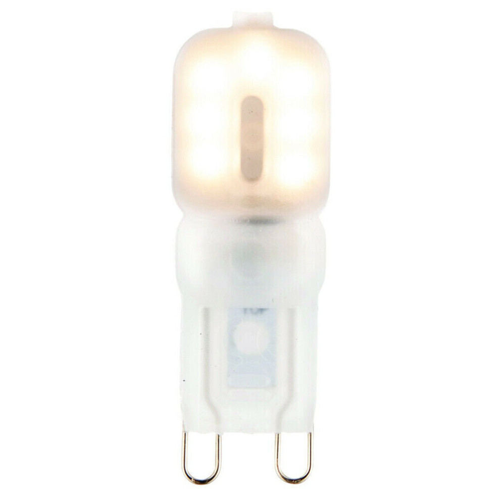 2.5W LED G9 Light Bulb Frosted Warm White 3000K 200 Lumen Mini Small Indoor Lamp