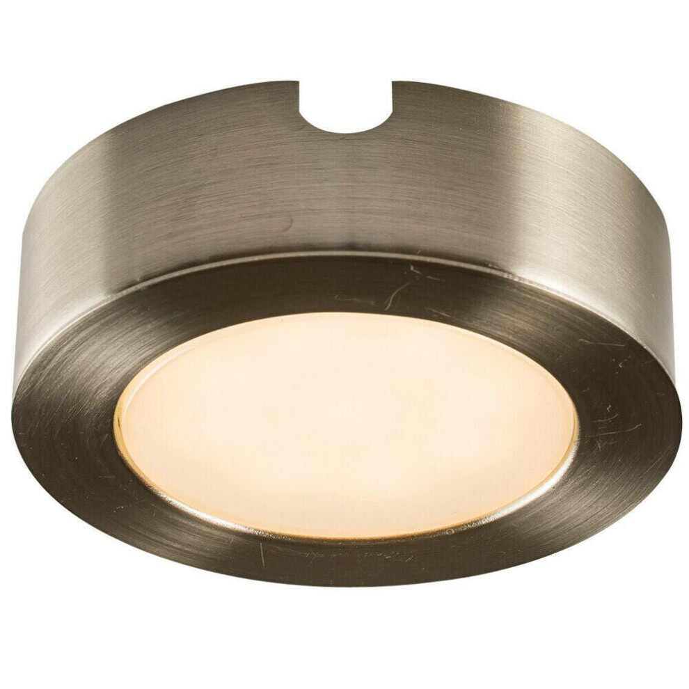 Recess or Surface Under Cabinet LED Light Brushed Chrome Colour Changing White