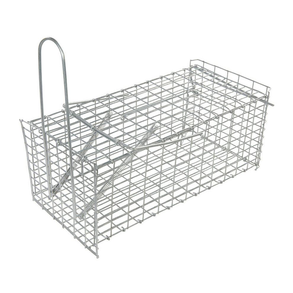 300 x 150 x 130mm Rat Trap Cage Humane Capture Vermin Pest Control Mesh Box