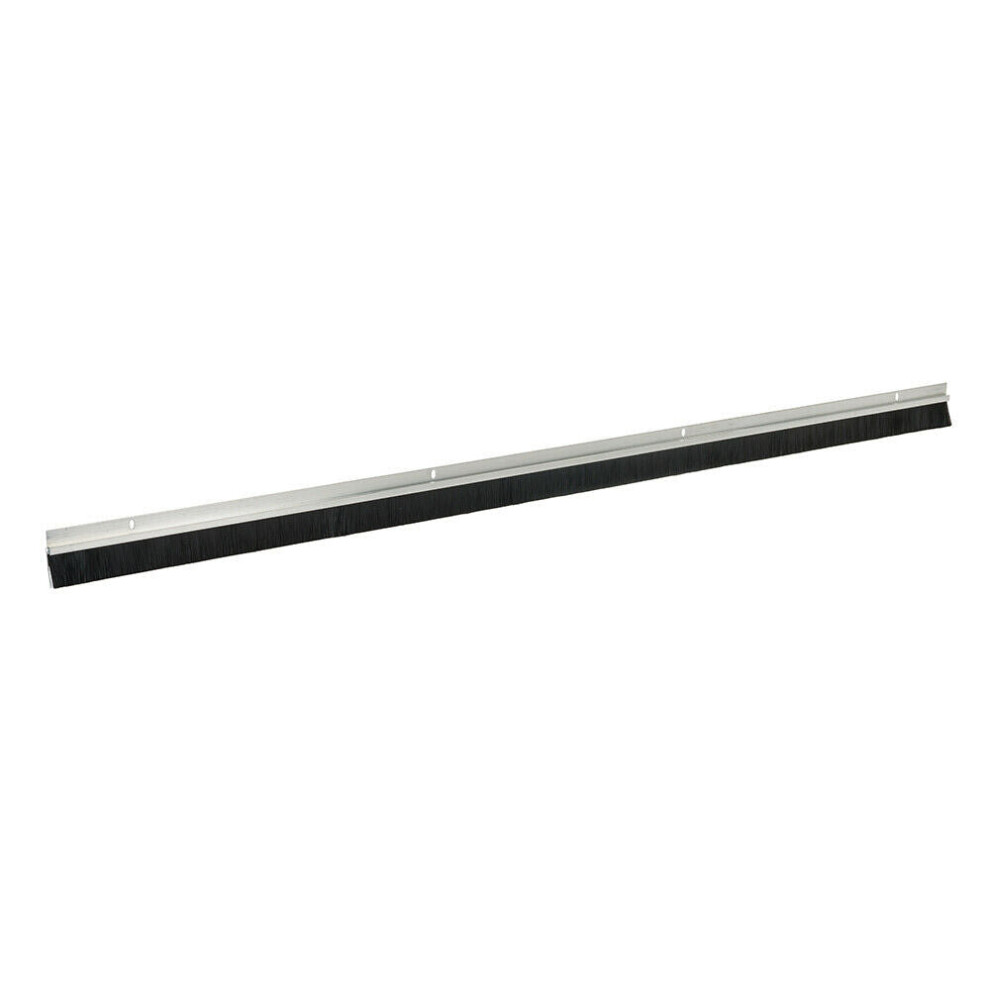 2X 1067Mm Aluminium Garage Door Brush Strip 25Mm Bristles Draught Dust & Dirt 5056199848249