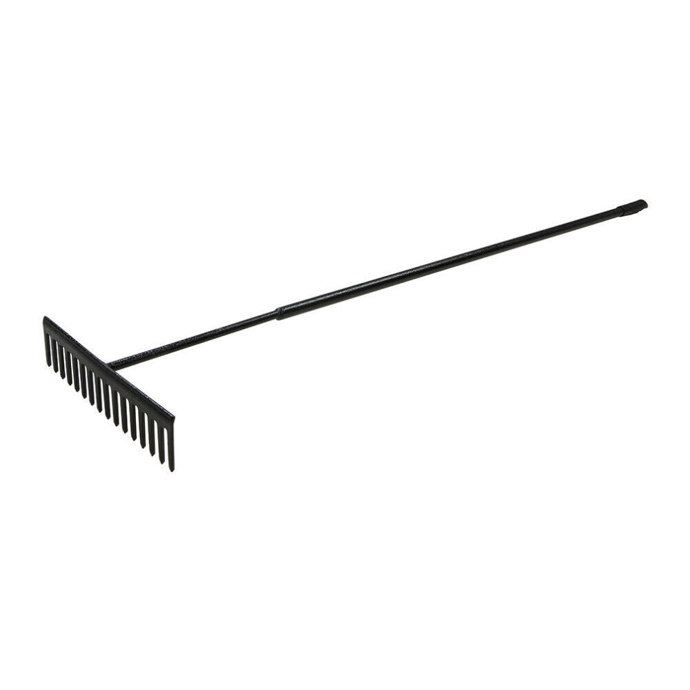 16 Tines Heavy Duty Steel Asphalt Rake Road Driveway Car Park Gravel Aggregate