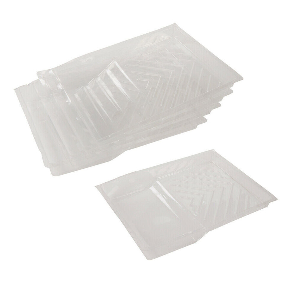 5x 230mm Disposable PVC Paint Roller Tray Liner Cross Hatch Throw Away Protect-image-OPC-P8WKXY5-NEW