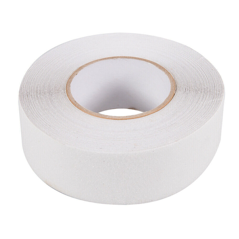 50mm x 18m CLEAR Anti Slip Tape Slippery Wet Steps Surfaces PVC Adhesive Roll